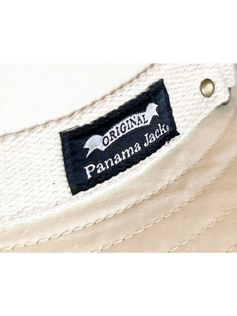 Panama Jack Original Cotton Canvas Natural Fedora Hat Size XL NWT - Picture 2 of 4